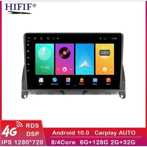 DSP 2 Din Car Multimedia Player Android Wifi Navigation GPS Autoradio For Mercedes Benz W204 S204 2006 - 2011 Head Unit Stereo