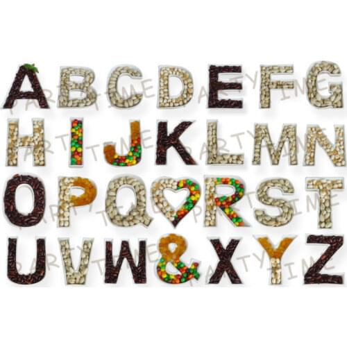 White Ceramic Dishes for Party and Wedding, Best Selling English Letter Shape Dishes