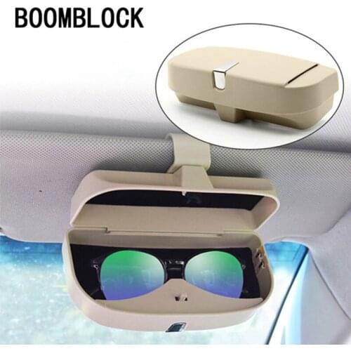 Car Glasses Case Card Coin Holder For Nissan Qashqai J11 Juke X-trail T32 Note Renault Captur Logan Scenic 2 Dacia Duster Kadjar