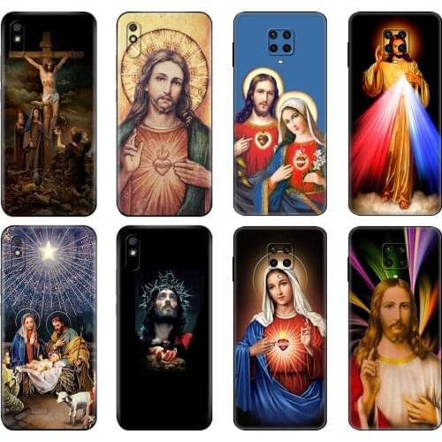 Black tpu Case For Xiaomi Redmi 7A 8 8A 9 9A 9C Case Redmi Note 8T 8 Pro T Note 9 9S 9 Pro Bible verse Jesus Christ Philippians