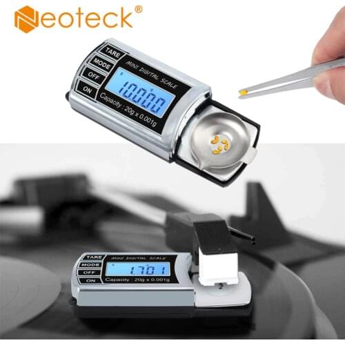 Neoteck 0.001g Resolution Precision Digital Cartridge Stylus Tracking Force Scale Gauge Scale 20g For MM/MC/MI For Tonearm Phono