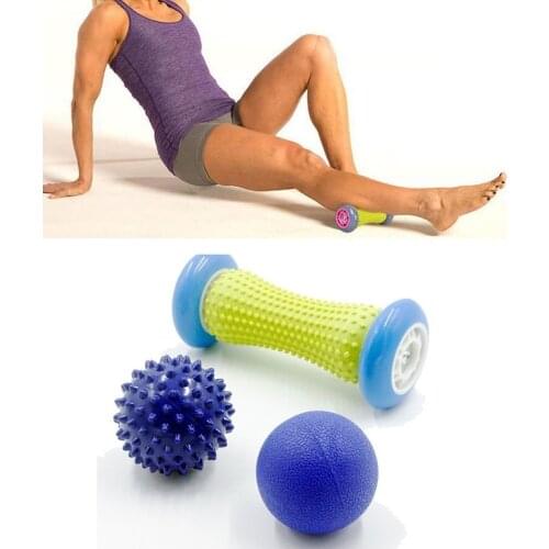 Yoga Massage Roller Blocks Foot Wheel Muscle Relaxation Fascia Ball Home Fitness Fingerboard Foot Roller Type