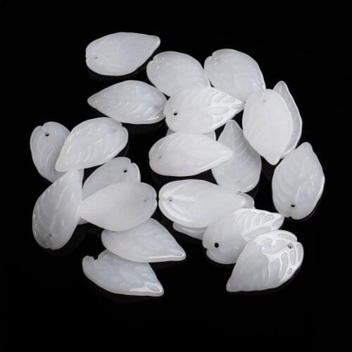 Smooth Glass Beads Tulip Petals Glaze Beads for DIY Jewelry Making Findings