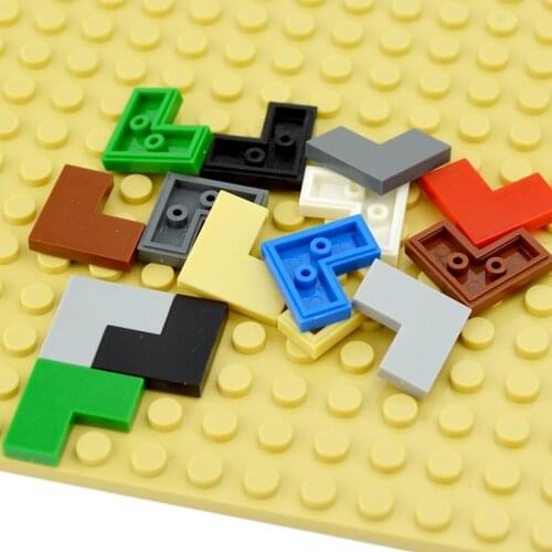 DIY Building Blocks 100PCS Thin Smooth 1+2 Dots Figure Educational Creative Toys for Children Size Compatible With 14719 Bricks