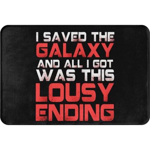 Mass Effect Commander Shepard Game Bedroom Mat ALL I GOT WAS THIS LOUSY ENDING Doormat Kitchen Carpet Balcony Rug Home Decor