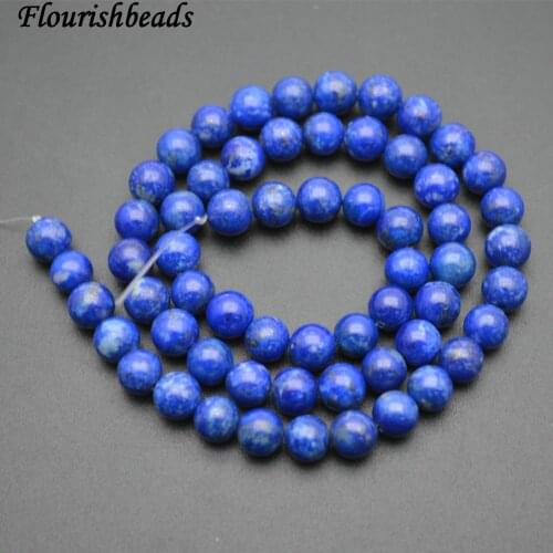 6mm 8mm 10mm Natural Blue Lapis Lazuli Stone Round Loose Beads fit Jewelry making