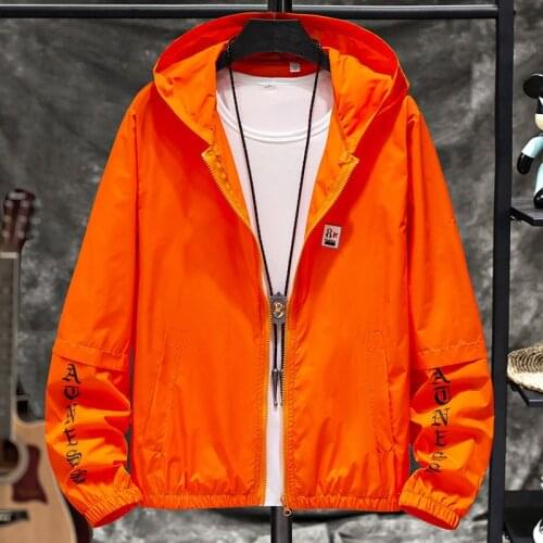 Summer thin sun protection clothing youth trend coat jacket men