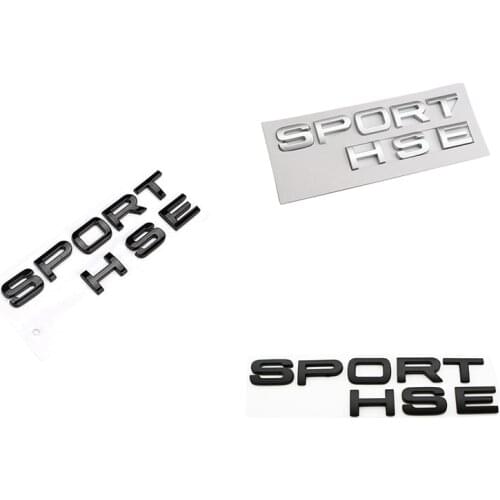 Letters Sport Hse Trunk Tailgate Nameplate LOGO for Land Rover Range Rover