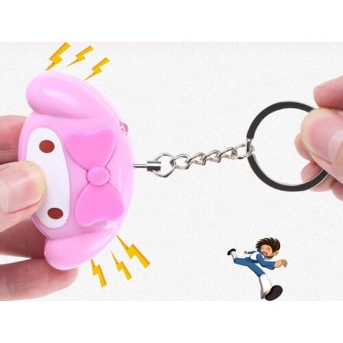Cute Mini Self Defense Alarm 120dB Personal Security Alarm Anti-Attack Emergency Alarm Keyring For Women Kids Elderly Girls