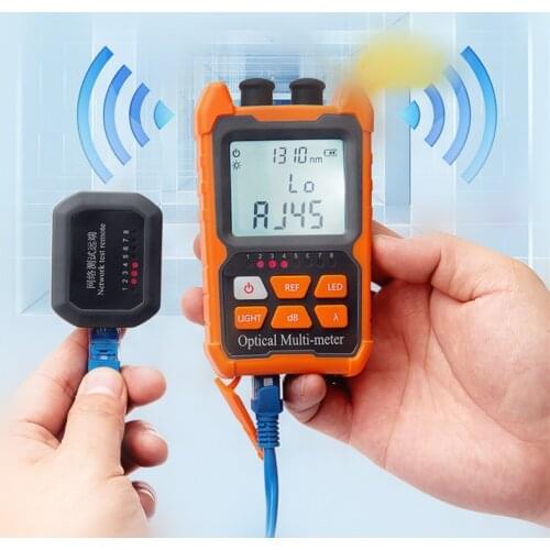 Mini 4 in 1 Optical Power Meter FTTH Visual Fault Locator Network Cable Test optical fiber tester 5km 15km 30KM VFL