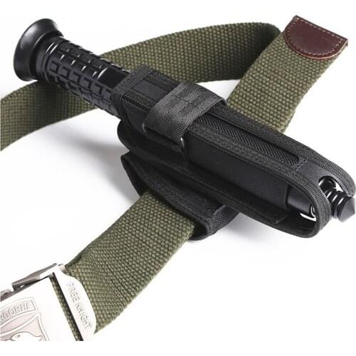 2021 New Universal 360 Degree Rotation Expandable Baton Holder Stick Holster Tactical Molle Nylon Holster Duty Belt Carry Case