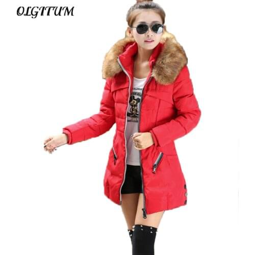 New Winter Coat 2019 Fashion Women Outerwear Thicken Slim Female Coat Long sleeve Warm Winter Coat