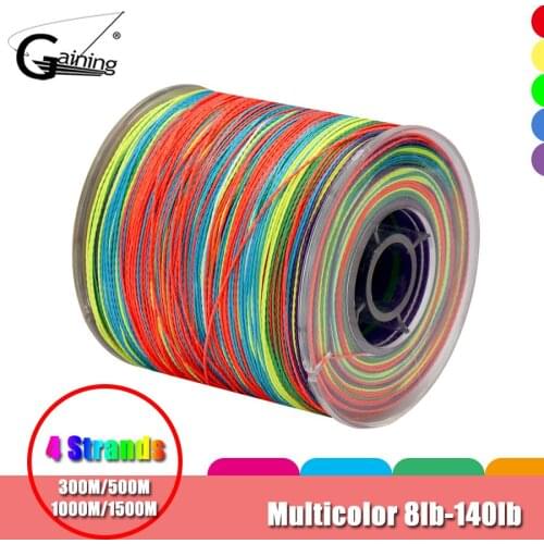 4 Strands Braided Fishing Line Super Strong Japan Multifilament PE Braid Line 300m 500M 1000M 1500M 8LB-140LB Carp Fishing