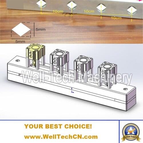 Manufacturer Wholesale Customized Pneumatic Multi-hole Perforation Machine Plastic Packing Bag Multi Air Hole Punch Machine