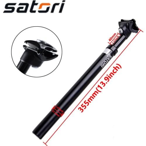 SATORI Seatpost Mountain adjust Bicycle Seat post Suspension tube MTB selim Bike seat post 355x27.2mm travel 40mm Bike parts
