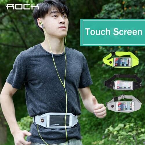 ROCK Universal Running Belt Touch Screen Mobile Phone Bag Pouch for iPhone XS MAX bag for Samsung for Xiaomi Mobile Phones сумк