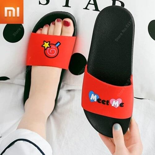 Xiaomi Summer Womens Shoes Indoor Non-slip Couple Slippers Men Women Bathroom Soft-soled Slippers Wear Casual Fashion Slipper
