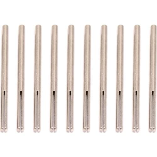 10Pcs Long Abrasive Holder Sandpaper Clamp Split Mandrels for Rotary Grinder Emery Cloth Clamp Rod Connecting Fixed Rod 19QB