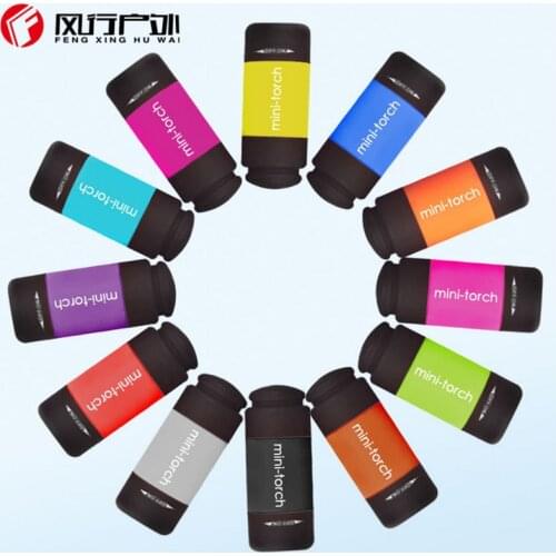 LED Flashlight lampe torche militaire camping LED Mini Flashlight USB Charger Mini-Torch Key Chain Portable