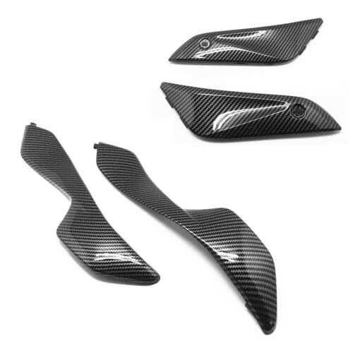 Carbon fiber pattern 4X Gas Tank Side Cover Panel Fairing For Honda CBR1000RR 2004-2007