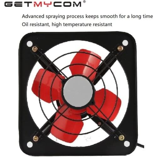 Getmycom 8/10 inch Extractor Commercial Air Blower Fan Powerful Industrial VentilationMetal Axial Exhaust for Kitchen Bedroom