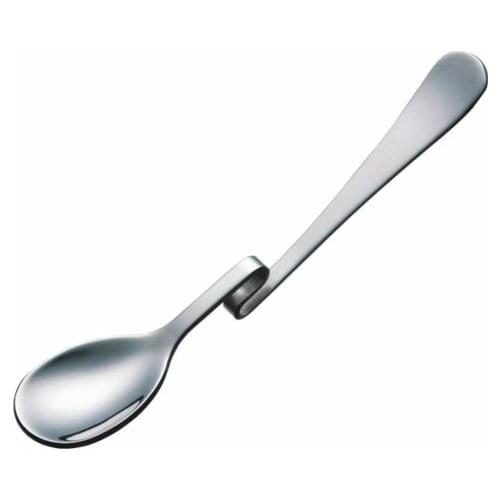 Food Grade Stainless Steel Twisted Dinner Spoon Handing Bending Spoon