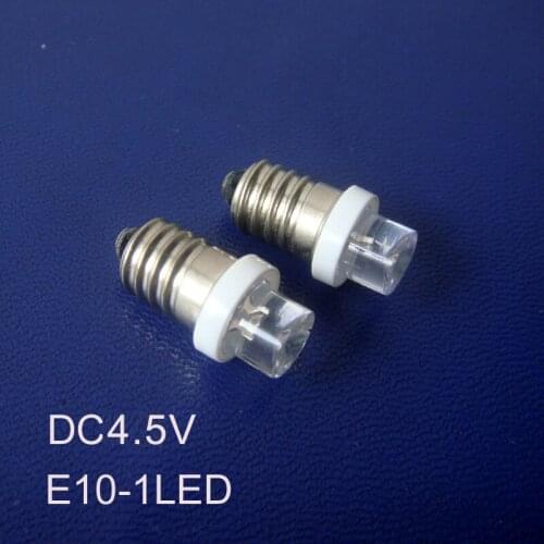 High quality DC4.5V 5V E10 led Signal light, E10 Indicator Light E10 Led Instrument light bulb lamp free shipping 1000pcs/lot