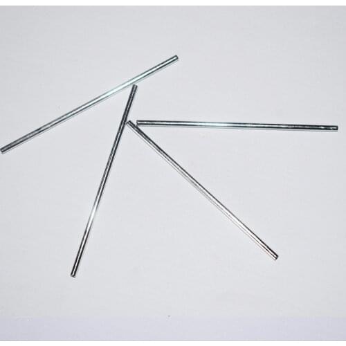 10/100pcs 2*65mm iron shaft model axle gear drive shaft /rc car robot DIY toy accessories/technology model parts/baby toys