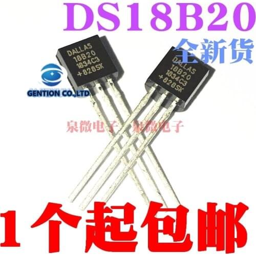 10PCS DS18B20 programmable digital thermostat/temperature sensor temperature gathering the TO-92 in stock 100% new and original