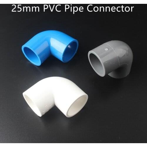 2pcs 25mm PVC Pipe Elbow Quick Connector Agriculture Garden Aquarium Plastic Water Hose Joint Accessoires Plumbing Tube Fittings