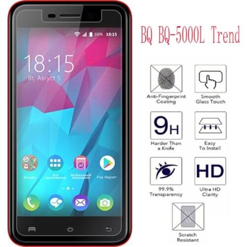 2PCS NEW Screen Protector phone For BQ BQ-5000L Trend 5000L phone Tempered Glass SmartPhone Film Protective Screen Cover