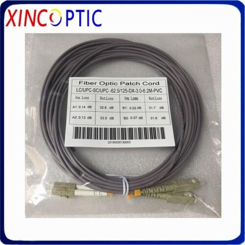 2core 10M Multimode Armored Patch Cord 2 cores 10M MM 50/125 OM1 OM2 ST SC LC FC 2 fiber Optical Fiber Jumper Cable
