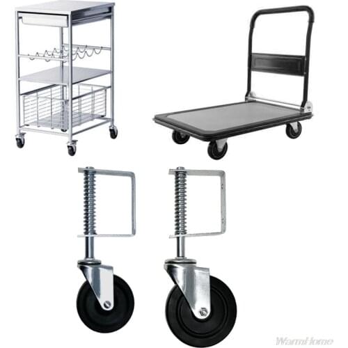 4/5 Inch Spring-loaded Casters Universal Wheel Gate Spring Wheels Home Iron Fences Warehouse Gate Replacement Caster M25 21