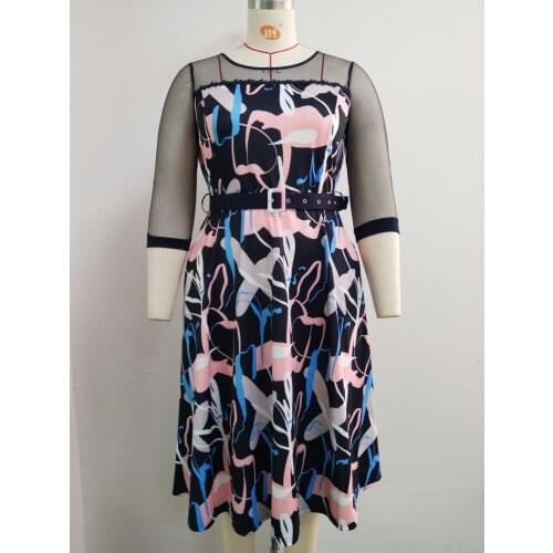 5XL 6XL Plus Size African Dresses For Women 2021 Africa Clothes Dress Print Dashiki Ladies Clothing Africa Dress Big Size 4XL