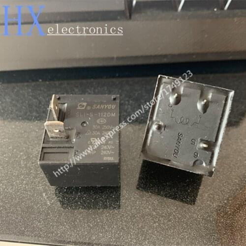 Free shipping 2PCS power relay SLI-S-112DM 250V 30A 4 feet normally open DC12V Power Relay 30A 240VAC 4Pin