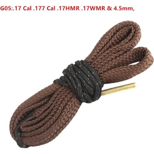 Fast Gun Barrel Cleaning Rope Tactical Shooting Hunting Gun Rifle Airsoft Cleaner Kit For .17 Cal .177 Cal .17HMR .1