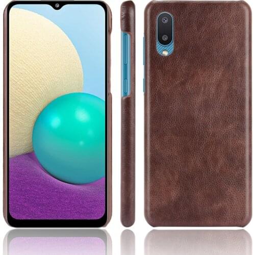 Slim For Samsung A02 Case Litchi Skin Pattern PU Leather and PC Book Cover For Samsung Galaxy A02 A 02 A022F Phone Case 6.5