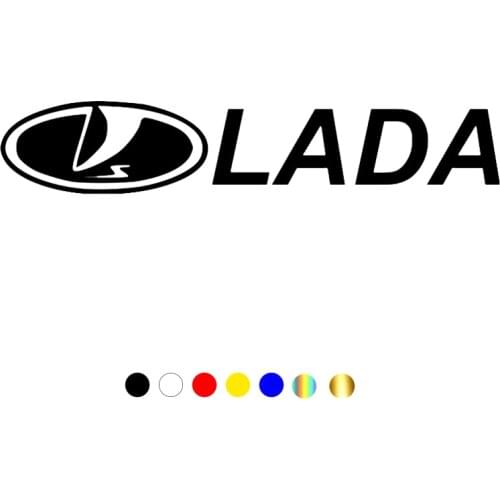 CS-087# Lada logo funny car sticker and decal white/black vinyl auto car stickers