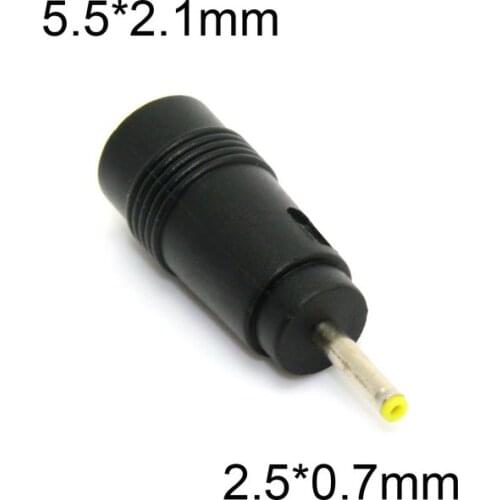 DC 5.5 * 2.1mm Female 5.5 2.1 mm to 2.5 * 0.7mm 2.5 0.7 mm plug AC DC Power Plug Connector Adapter
