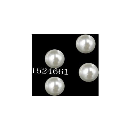 6mm Dia. 500 PCs Round Beads * Round Pearl Imitation Plastic Pearl Beads White for You to DIY jewelry