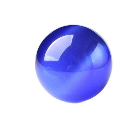 Free shipping fashion diy charming 40mm round ball blue Mexican opal sphere cat eyes crystal semi-precious stone jasper GE4020
