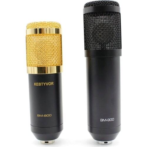 BM-800 BM 900 Mikrofon Condenser Microphone Audio Studio Vocal Recording Mic for Radio Braodcasting KTV Karaoke BM 800