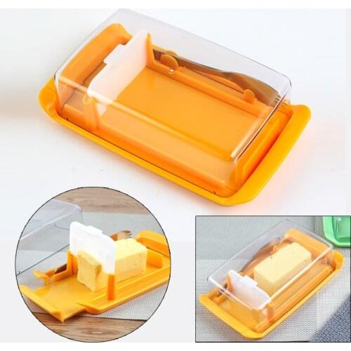 Butter Dish Box Container Cheese Server Sealing Storage Keeper Tray with Lid Kitchen Dinnerware for home Cutting Food Butter Box