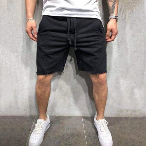 Summer fitness sports shorts mens European and American fashion running breathable boys shorts loose hot sale new shorts