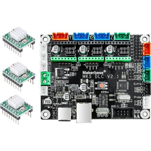 Makerbase MKS DLC V2.0 With A4988 GRBL OFFLINE Laser CNC Engraving machinecontrol board UNO R3 expansion plate
