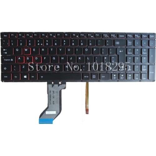 NEW for Lenovo IdeaPad Y700 Y700-15ISK Y700-17ISK Backlit laptop Keyboard UK Without frame