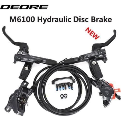 New DEORE M6100 2 piston 4 piston Brake MTB Mountain Bikes Hydraulic Disc Brake MTB BR BL-M6100 DEORE Brake