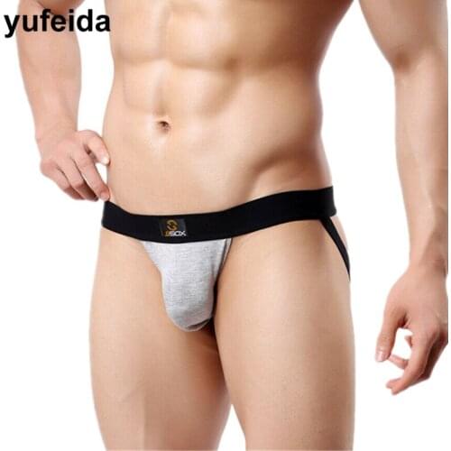 Sexy Mens Thongs G-String Underwear Gay Penis Pouch Jockstrap Low Rise Underpants Open Butt Bikini Briefs Male Sissy Panties