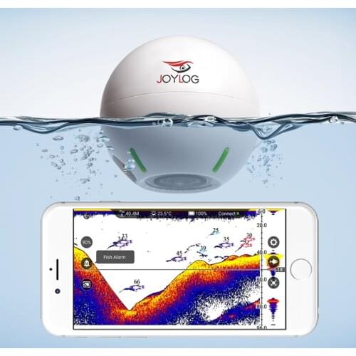 JOYLOG Portable Fish Finder 40m/125KHZ ice fishing Sonar Sounder Alarm Transducer Fishfinder fishing Wireless Depth echo sounder