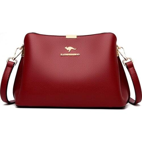 Simple Fashion Women Pu Leather Shoulder Bag Designer Brand 2021 Luxury Female Crossbody Bags All Match Trend Cross Body Purses